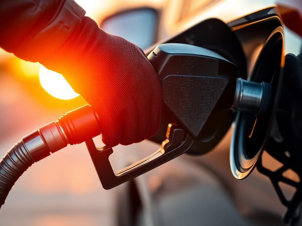 Fueling a car